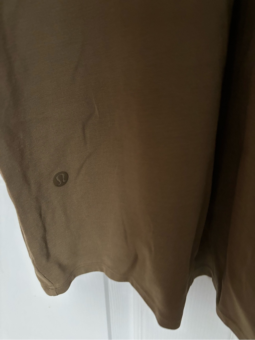 lululemon athletica Brown above the knee cotton dress. Slim fit